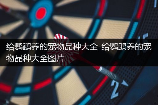 给鹦鹉养的宠物品种大全-给鹦鹉养的宠物品种大全图片