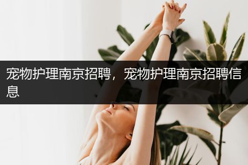 宠物护理南京招聘，宠物护理南京招聘信息