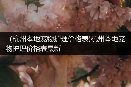 （杭州本地宠物护理价格表)杭州本地宠物护理价格表最新
