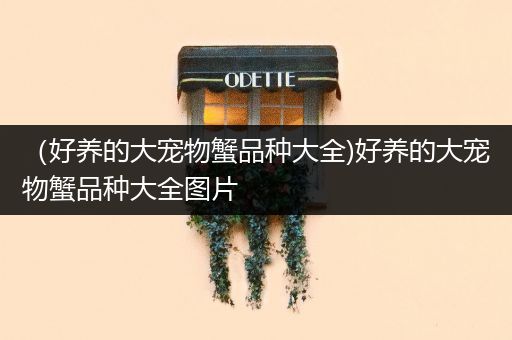 （好养的大宠物蟹品种大全)好养的大宠物蟹品种大全图片