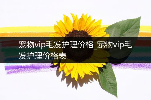 宠物vip毛发护理价格_宠物vip毛发护理价格表