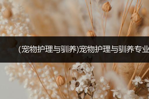（宠物护理与驯养)宠物护理与驯养专业