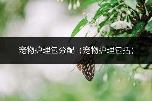 宠物护理包分配（宠物护理包括）