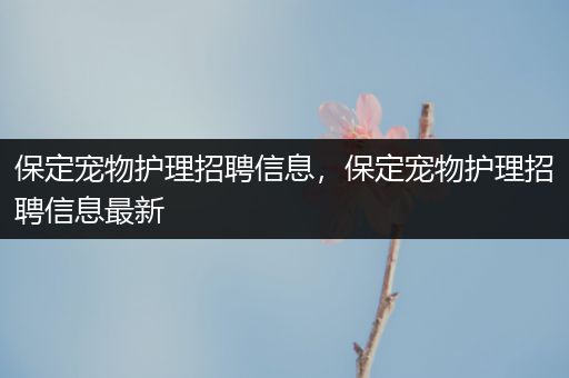 保定宠物护理招聘信息，保定宠物护理招聘信息最新