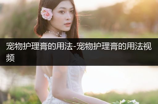 宠物护理膏的用法-宠物护理膏的用法视频