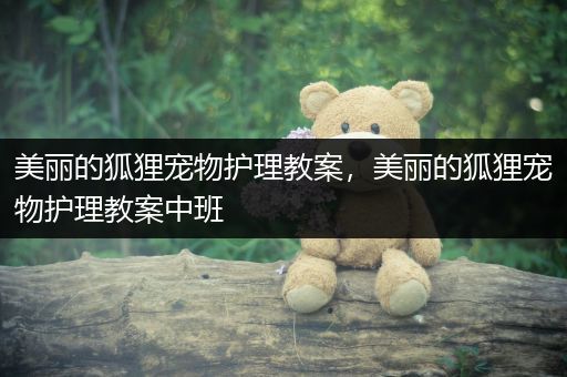 美丽的狐狸宠物护理教案，美丽的狐狸宠物护理教案中班