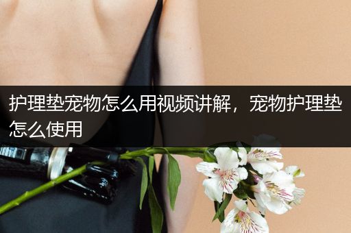 护理垫宠物怎么用视频讲解，宠物护理垫怎么使用